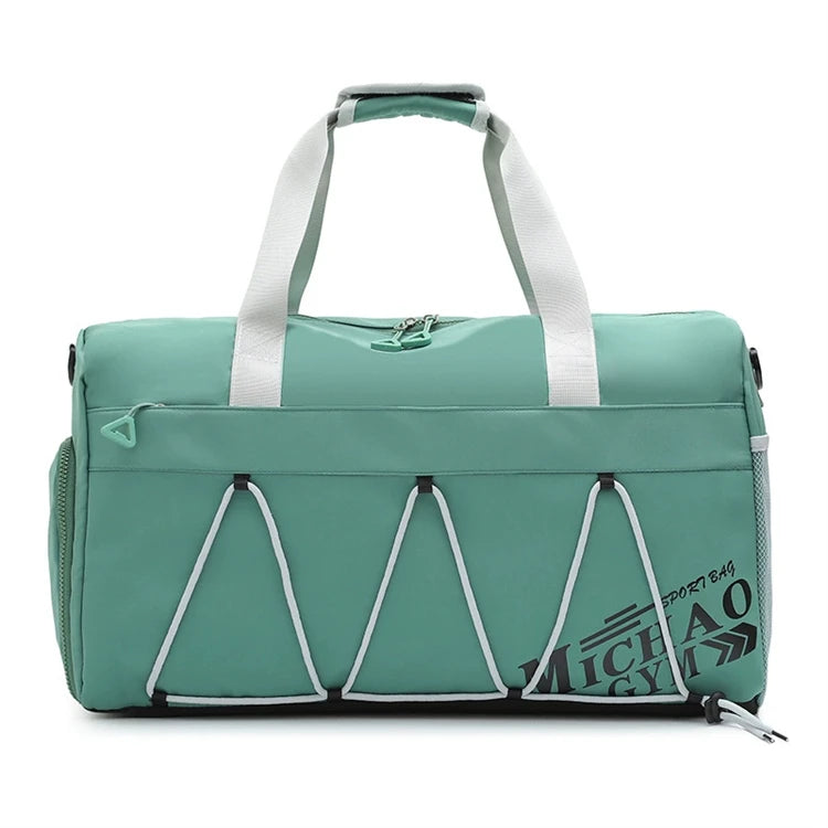 Women's Nylon Waterproof Sports Gym Bag with Shoe Compartment New Design for Travel Work Out