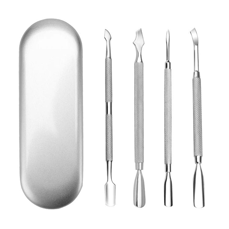 Nail Cuticle Pusher Set Dead Skin Pushers Kit Cuticle Trimmer With Cuticle Pusher