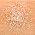 100pcs 20-35mm Metal Hoop Earrings Big Circle 4 Colors Round Earring Women Jewelry Making Earring Base DIY Accessories V139