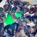 Wholesale Crystal Crafts Natural Stone Fluorescent Agate Heart for Healing Stones Gift