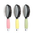 Factory Wholesale Custom Logo Silicone Double Sided Dog Hair Remover Comb Brush Cat Grooming Brush for Pet
