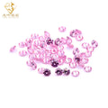 Factory Price 3A Cubic Zirconia Round Brilliant Cut Pink Color CZ Stones Colorful Loose Synthetic Gemstones for Jewelry Making