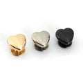 Alloy 10mm Heart Shape Metal Screw Back Rivets Studs for Leather Nail Garment Leather Craft Belt Wallet Bag Decoration Hardware