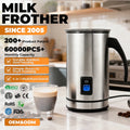 Best Price Stainless Steel Big Capacity 500ml Heating Electric Foam Steamer Automatic Milk Frother Multi-fuctional 4 in 1 Maker