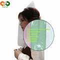 Makeup Protector Folding Hood Single Use Soft NonWoven Disposable Face Cover for Fitting Changing Room Garment Stain Guard Hair MegaBDM