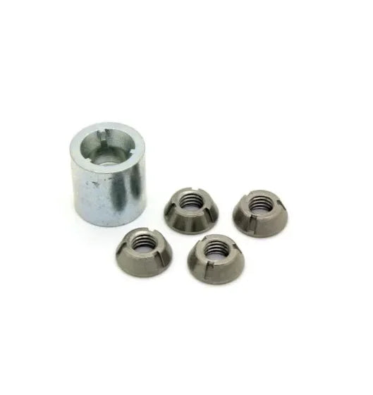 M6M8M10M12 3/8" 1/4" Taper Proof Tri groove Trilock Nuts Tri-groove Security trident Nut Anti-theft Nut for Motorcycle
