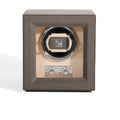 2025 Luxury Automatic 1-Slot Watch Winder With LED Lights PU Leather Case and Safe Storage Luxury Watch Box