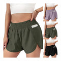 Wholesale Quick-Dry High Waist Active Workout Shorts for Women Custom Logo Sport Layer with Elastic Fabric and Pockets