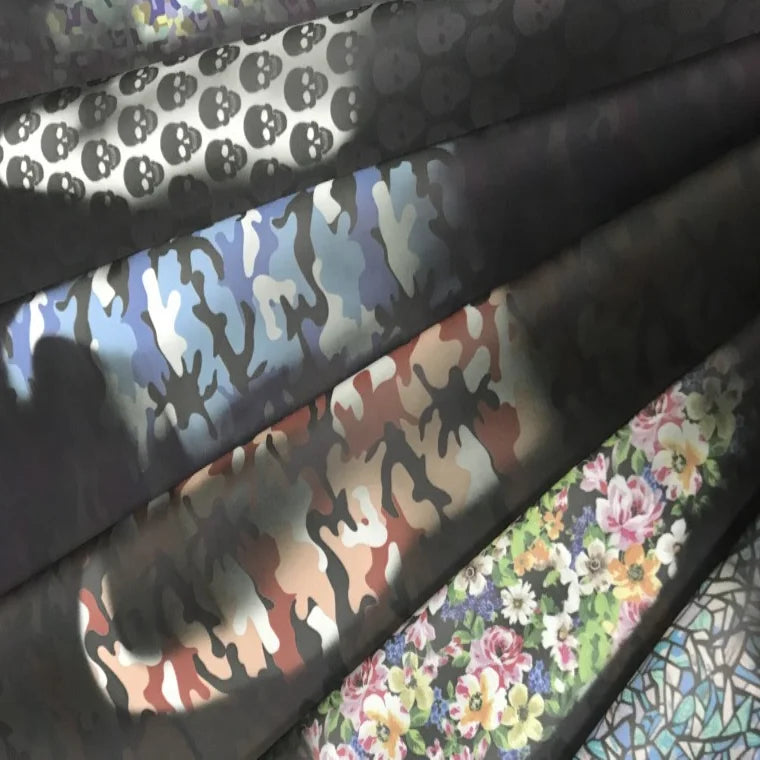 Custom Design Pattern Thermochromic Temperature Color Change Waterproof PU Leather for Shoes Handbags Furniture Decorative
