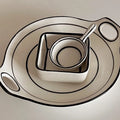 Solhui Ins Hand Painted Ceramic Tableware Irregular Hand Made Deep Ceramic Plate Creative Saucer Dish