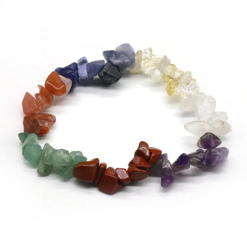 Huiying Fashion bracelets 7 Chakra Jewelry bracelet chip stones for woman Jewelry