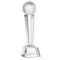 Classic Design Pillar Shape Crystal Sports Set Football Golf Soccer Basketball Cricketer Trophy Glass Trophies Awardss Custom