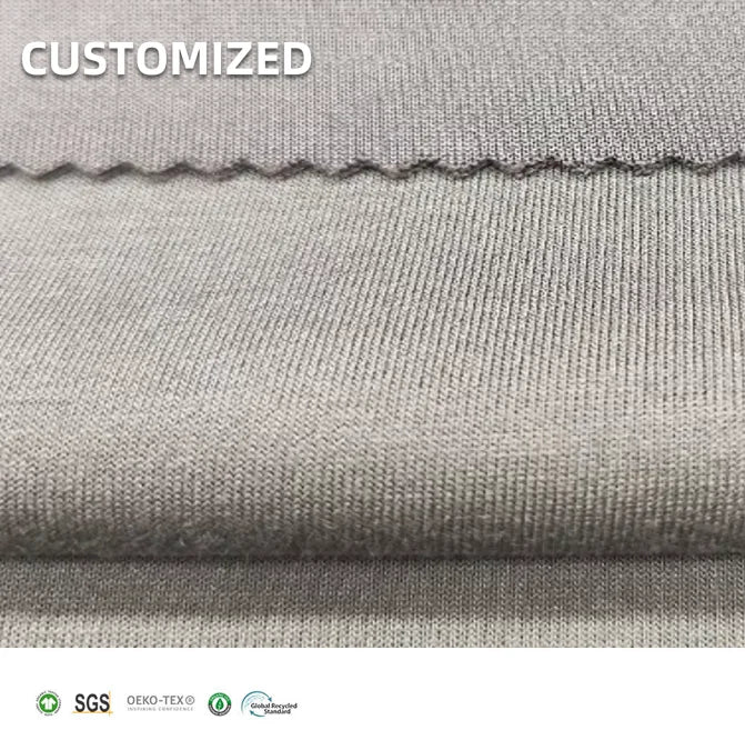 Super Selling 94% Organic Cotton 6% Spandex Jersey Fabric for Men T-shirt