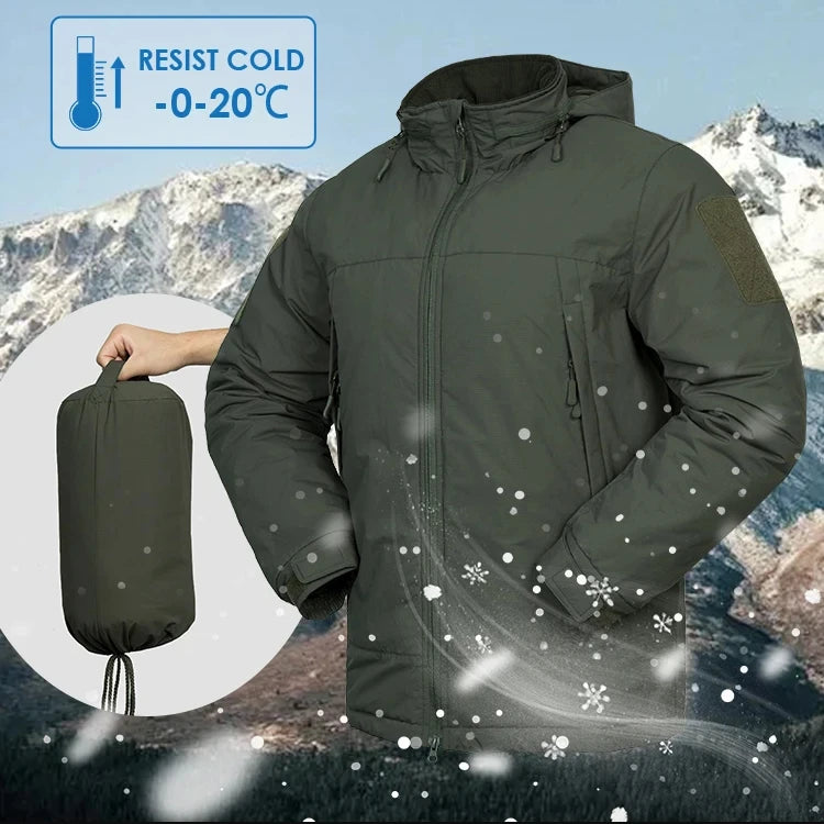 Custom F7 Level 7 Portable Waterproof Camouflage Uniform Lining Winter Jacket Green Outdoor Motorcycle Winter Jackets for Men