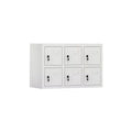 6 Door Cell Phone Cabinet Metal Mobile Phone Shield Cabinet Steel Charging Cabinet for Phones