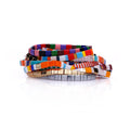 Trendy Fashion Japan Miyuki Rice Beads Elastic Bracelet for Women Faceted Square Gemstone Elastic Beaded Bracelet