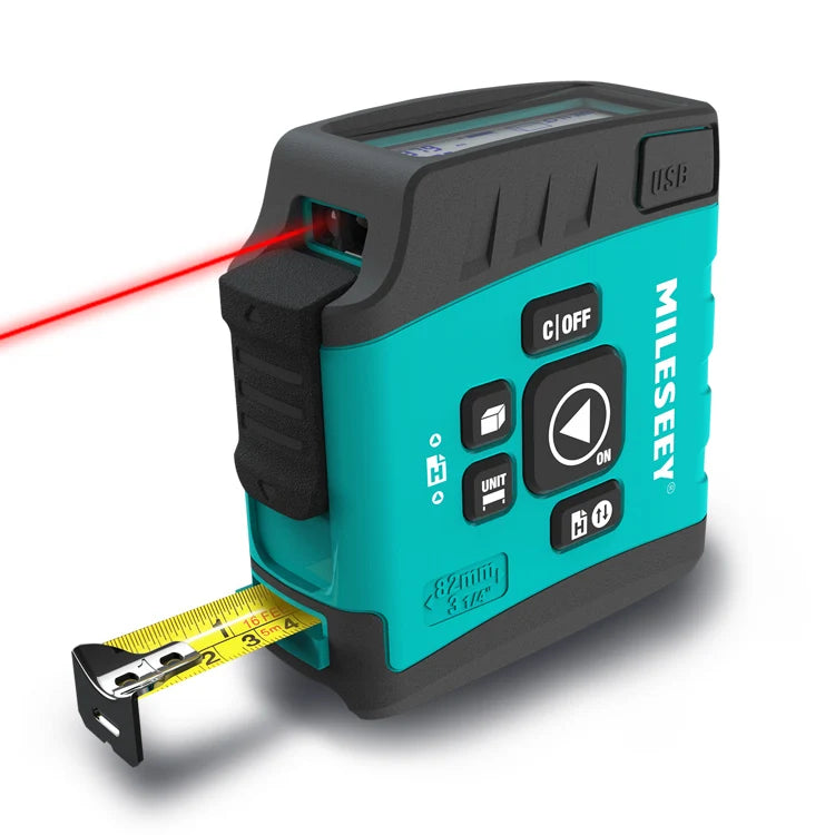 Mileseey China Custom High Precision Smart Mini 3 in 1 60M Digital Diameter Distance Measuring Tool Device Laser Tape Measure