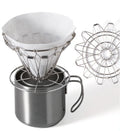 Camping Travel Foldable Stainless Steel Coffee Dripper Holder Speciality  Coffee Paper Filter Coffee Tools