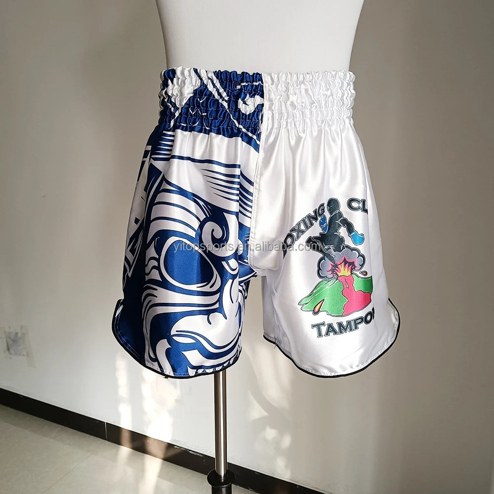 Custom Logo Printing Muay Thai Boxing Shorts Kick Boxing Shorts Fighting Shorts