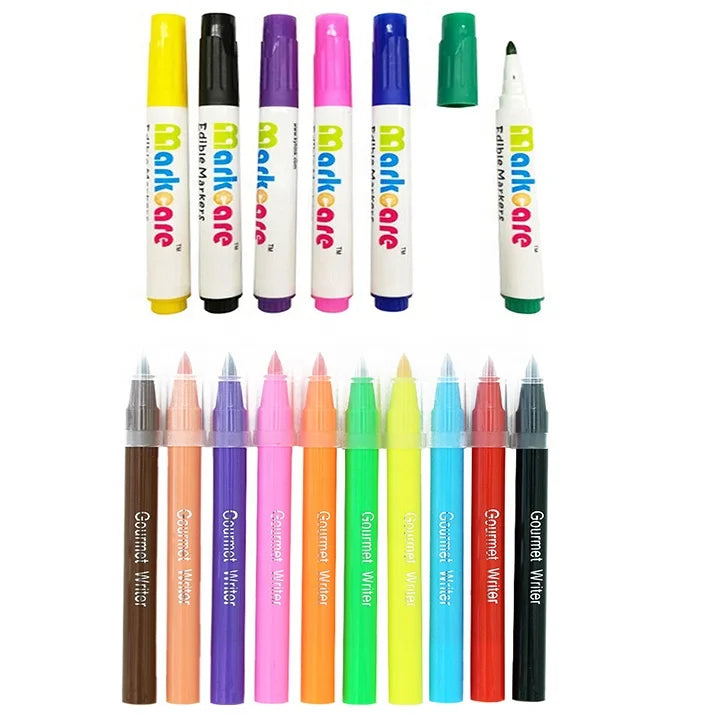 Edible Pen Marker  Different Colors for Cake Decorating Sugar Cake Decorating Writing Pen for Home and Kitchen