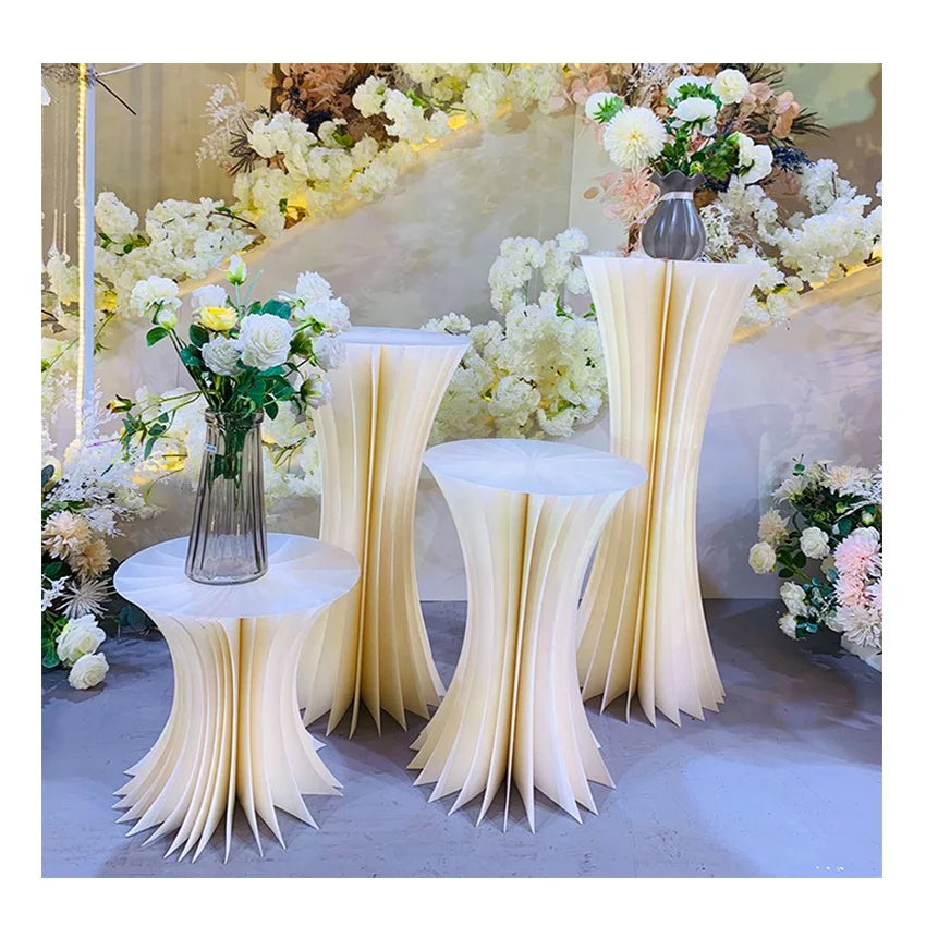 New Type Paper Folding Roman Column Creative Wedding Plinths Dessert Table Display for Wedding Party Events Decoration