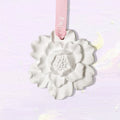 Hanging Scented Ceramic Peony Flower Shaped Plaster Aromatherapy Essential Oil Diffuser Car Aroma Wardrobe Air Freshener