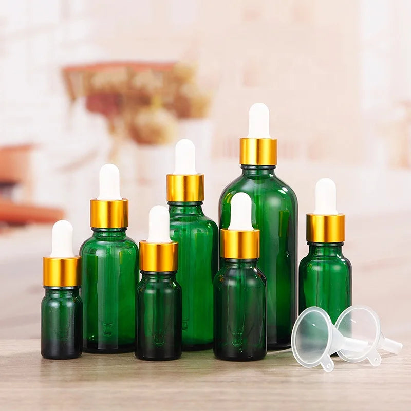 Hot Sale Amber Round Glass Dropper Bottle 5ml 15ml 30ml 50ml Cosmetics Essential Oil Screen Printing