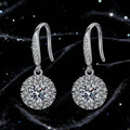 Wholesale S925 Sterling Silver Inlaid Vvs D Colour Moissanite Pendant Earrings for Women Gift