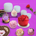 New 3D Rose Flower Silicone Planter Molds for Baking Cake Handmade Soap Candle Flower Silicone Mold