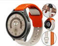 Forwelleny 20mm 22mm Watch Strap Silicone Two-color Band for Samsung Galaxy Watch3 4/5/5Pro 42 46MM