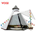 WOQI Summer Sunshade Pop up 1-6 People Camping Tent Family Folding Outdoor Waterproof Tent