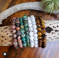 Adjustable Stretch Bracelet Custom Crystal Wristband Natural Gemstone Bead Healing Crystal for Men Women