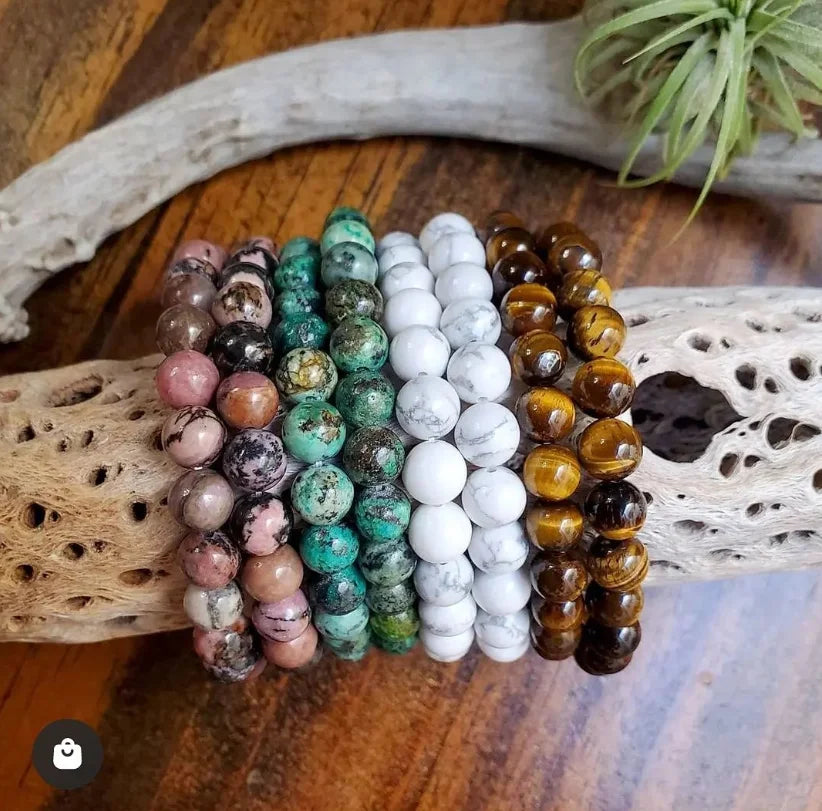 Adjustable Stretch Bracelet Custom Crystal Wristband Natural Gemstone Bead Healing Crystal for Men Women