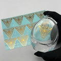 Custom Luxurious Fashion Style Perfume Design 3d Metal logo Self Adhesive Metal Label Sticker for Bottle