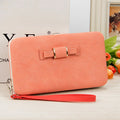 2025 Latest Ladies Long Wallet PU Leather New Fashion Korean Design Purses Candy Colors Butterfly Wristlet Bag for Women