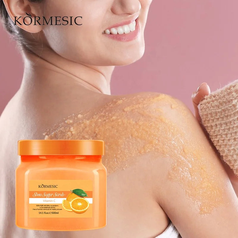 KORMESIC Wholesale Natural Private Label Fruit Plant Extract Exfoliating Organic Body Scrub