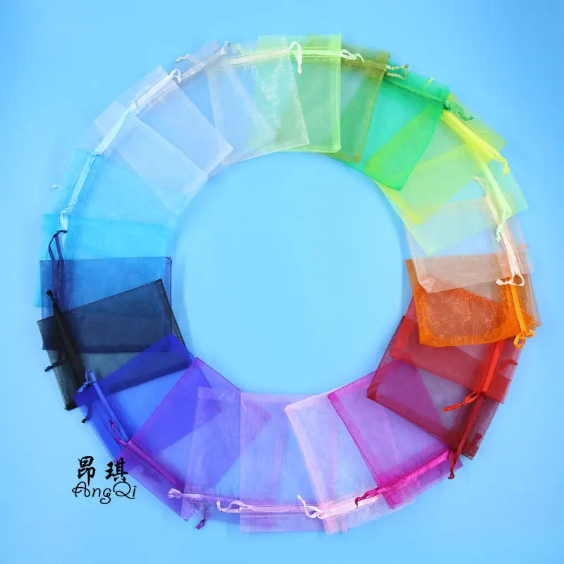 13x18cm Organza Drawstring Bag/organza Pouch/organza Gift Bags Wholesale