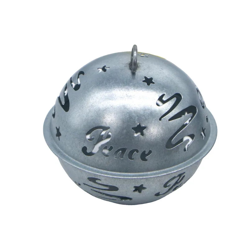 Custom Christmas Bells Hollow Metal Christmas Tree Bells Decorative Pendant Bells