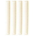 Anti Static Heat Resistant Hairdressing Hair Salon Measuring Cutting Carbon Barber Combs With Ruler Measurements BM50
