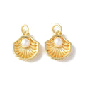 PandaHall New 18K Gold Plated Natural Freshwater Pearl Bead Party-Inspired Earring Necklace for Fashion Pendants Charms Jewelry