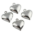 Titanium Stainless Steel  Peach Heart Light Pendant Necklace Charm Pendant for Diy Jewelry Accessories Making