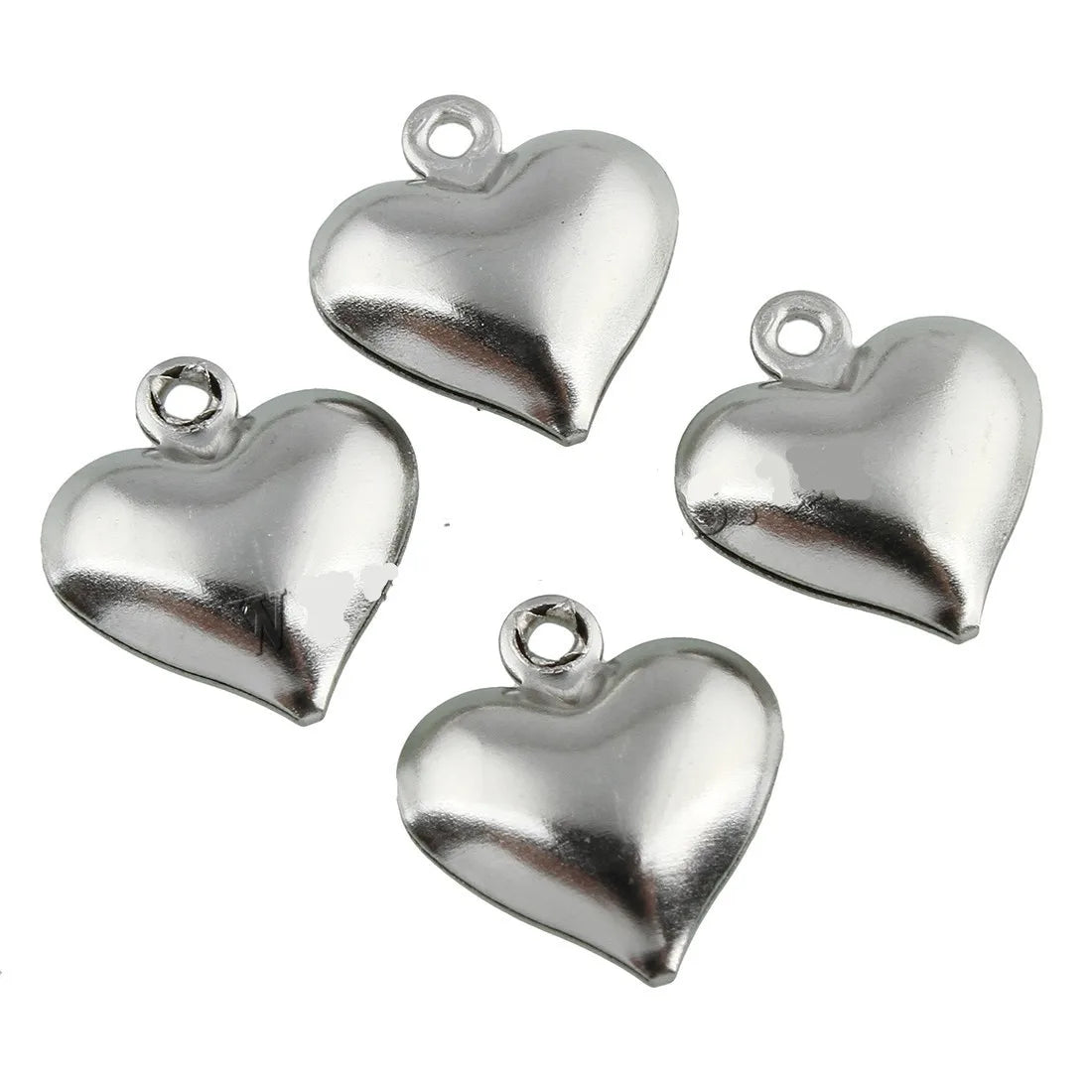 Titanium Stainless Steel  Peach Heart Light Pendant Necklace Charm Pendant for Diy Jewelry Accessories Making