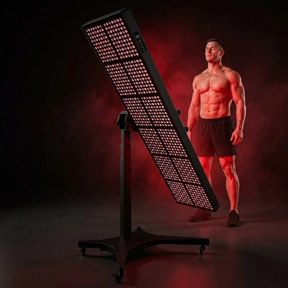 SUNGLOR SG-AL-3600 High-Density 840 LED Aluminum Panel: 1000W-3600W Full Body Red Light Therapy (660nm/850nm) B2B Wholesale.