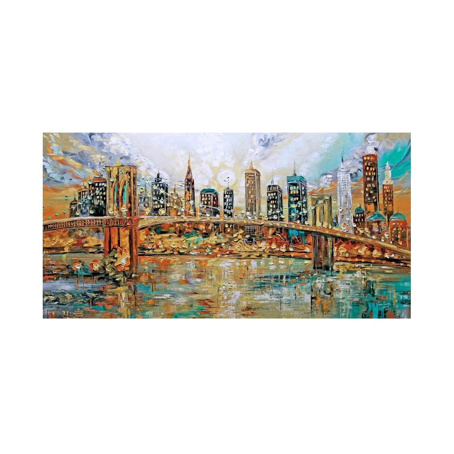 Dafen Handmade Art Knife Palette Knife Landscape Oil Painting Home Decoration Palette Knife Oil Painting
