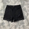 DENIMGUYS Ladies New Fashion Frayed Hem Raw Edge Irregular Torn Ripped Hole Stretch Denim Shorts Jeans Pants for Women