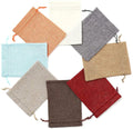 Reusable Jewelry Soap Hemp Burlap Linen Jute Bracelet Pouch Customize Small Jute Drawstring Bags
