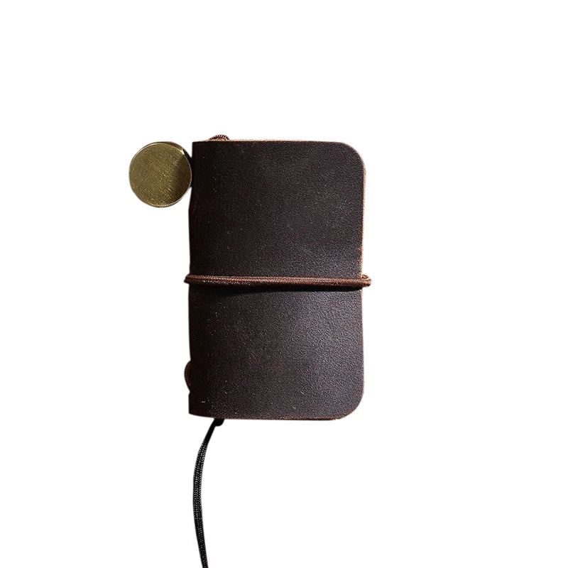 College Art Mini Writing Notepad Genuine Leather Handmade Creative Journal for Promotional and School Use