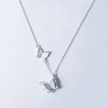 925 Sterling Silver Necklace Literary Fresh Temperament butterfly Necklace Female Korean Fashion Chain