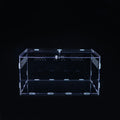 High Transparent Collapsible Portable Acrylic Reptile Display Case Enclosure Laser Cut Front Door Top Ventilation Breathable