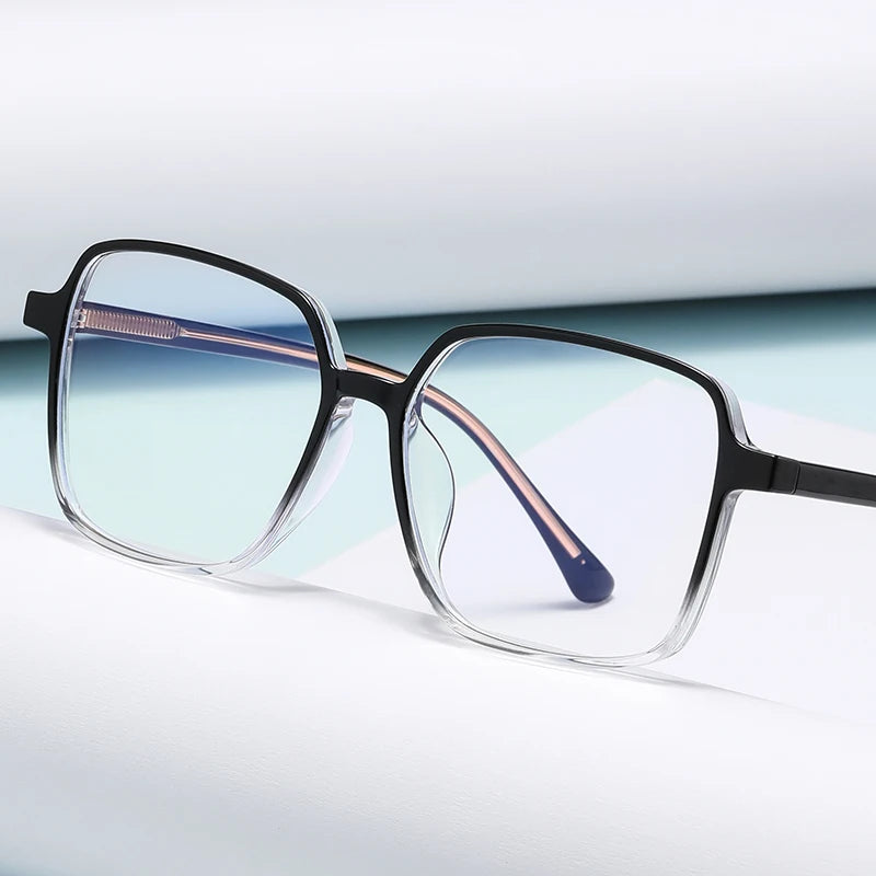 Wholesale Top Fashion Square Men Women Tr90 Metal Bluelight Glass Computer Blue Light Blocking Glasses Optical Eyeglasses Frames